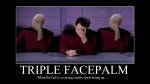 Famous meme of Star Trek characters slapping there foreheads in a facepalm of disblief.