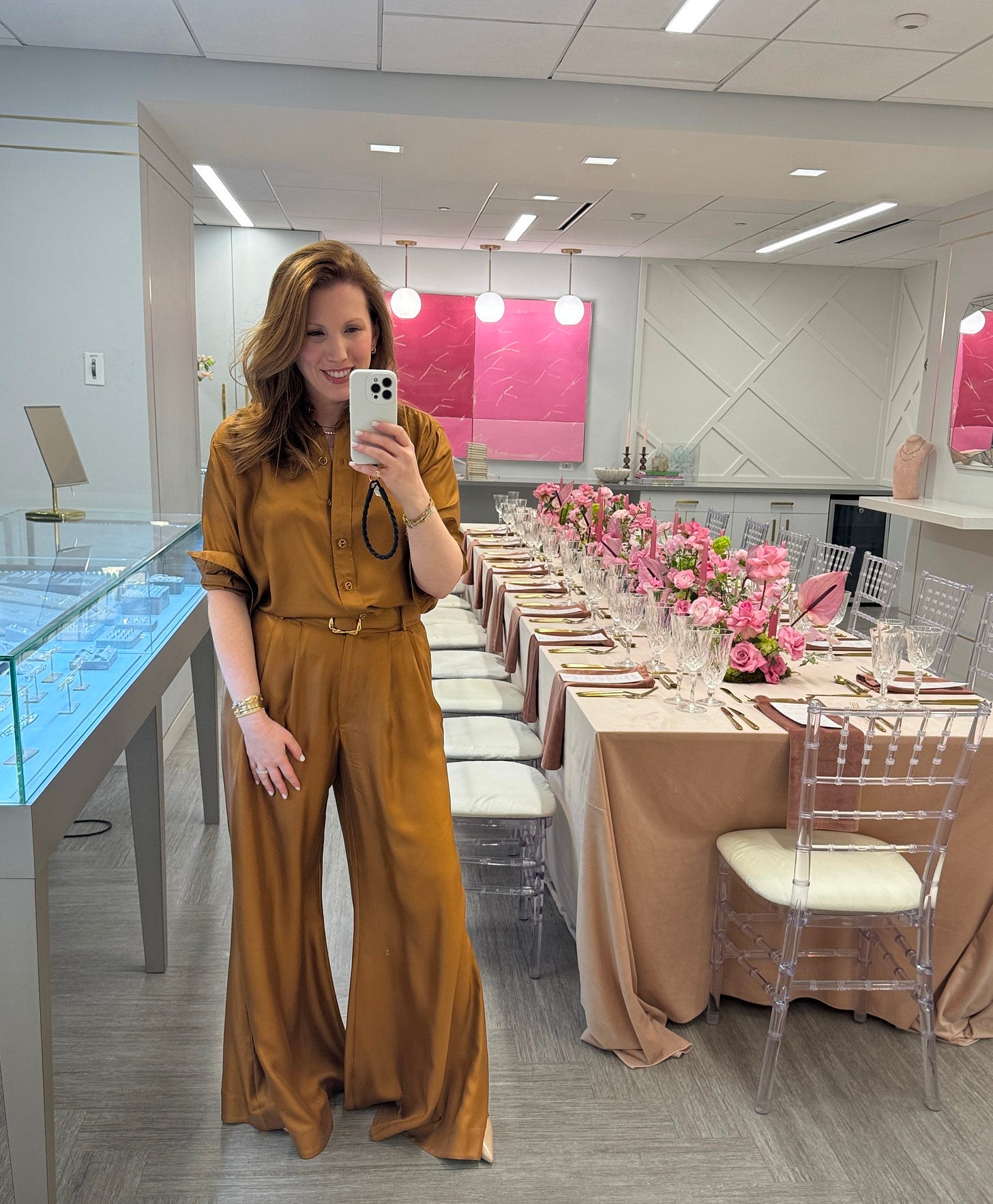 Dana Gordon wearing Zimmerman for International Women's Day