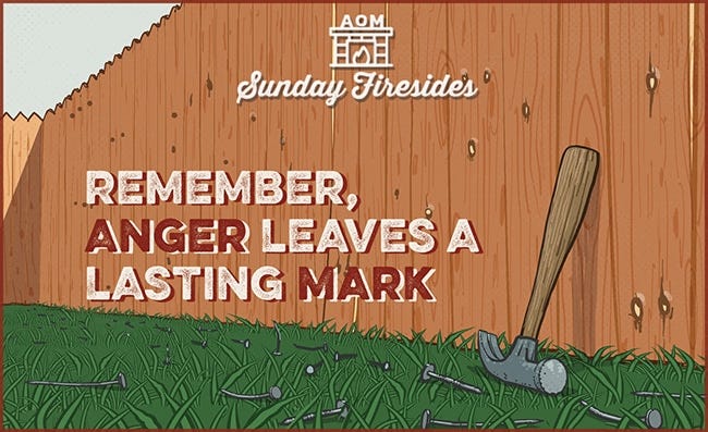 Remember, anger can leave a lasting mark.