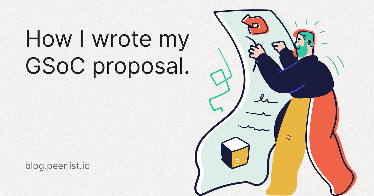 How I wrote my GSoC proposal