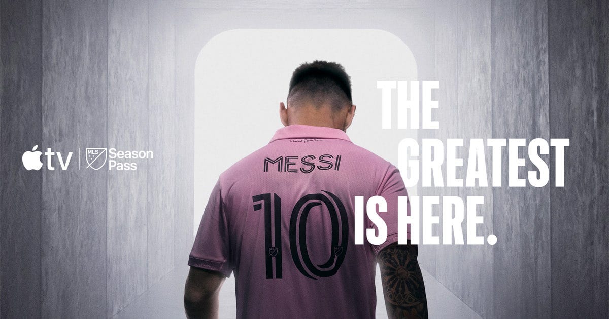 Apple celebrates Lionel Messi's debut with Inter Miami CF on MLS Season  Pass - Apple