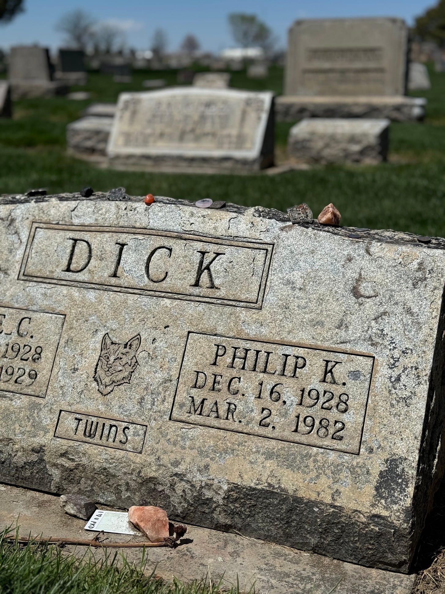 Tombstone of Philip K. Dick