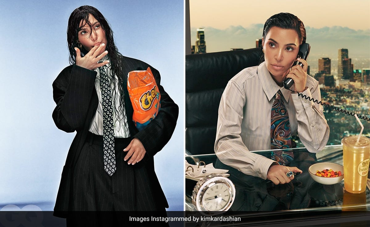 As GQ's Man Of The Year In A Suit And Tie, Kim Kardashian Is Toppling  Stereotypes In Her Androgynous Best