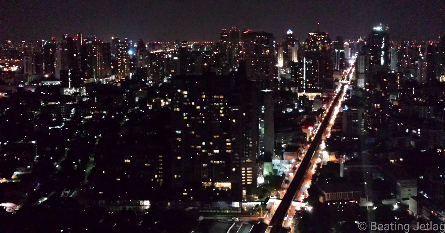 The city of Bangkok, Thailand, seen from above