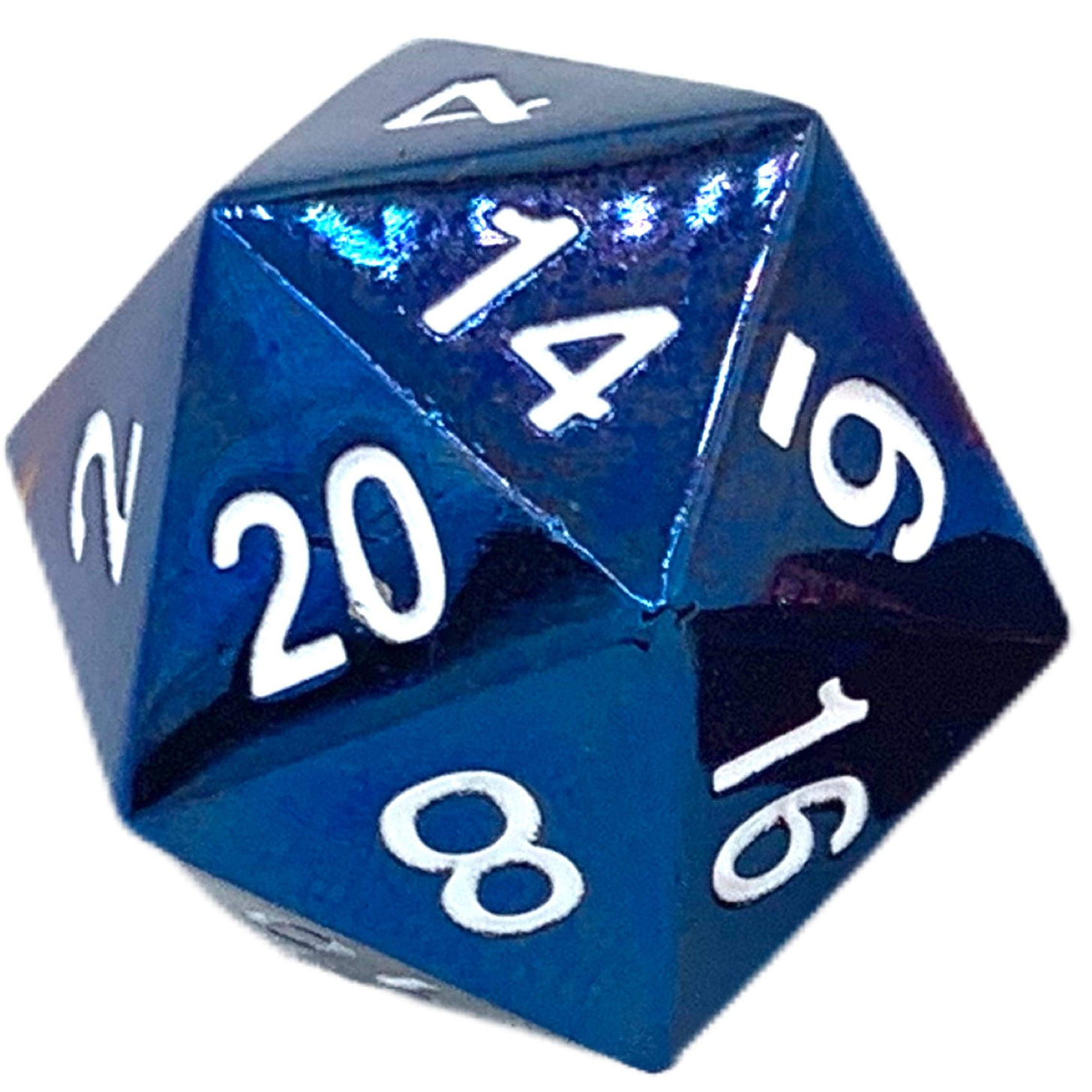 Amazon.com: RPG Dice - Metal MTG & DND of D20 Polyhedral Die for Dungeons  and Dragons, Magic The Gathering & More - 20 Sided, Solid Metallic,  Balanced Feel with Smooth Blue Finish