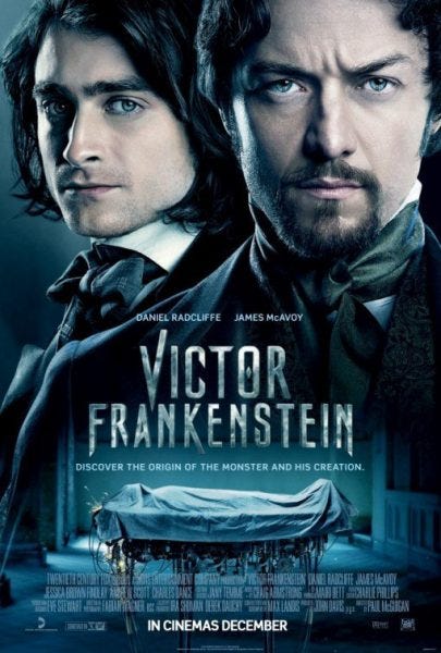 victor frankenstein movie poster 2015