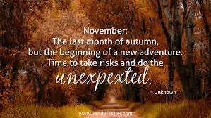 Quote about November - Randy Frazier