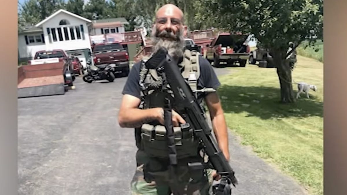 man holding gun