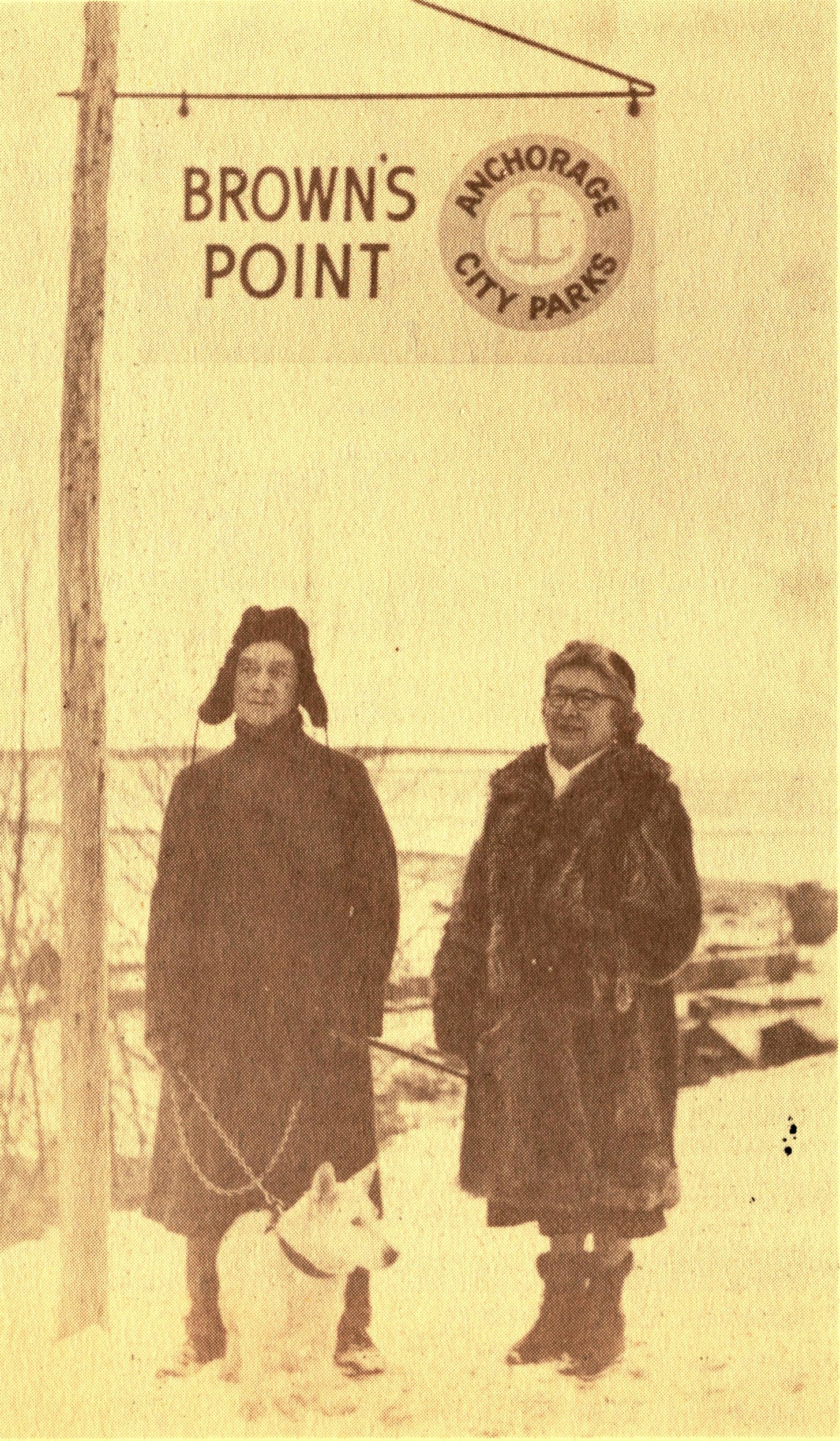 Jack and Nellie Brown in Anchorage, Alaska.