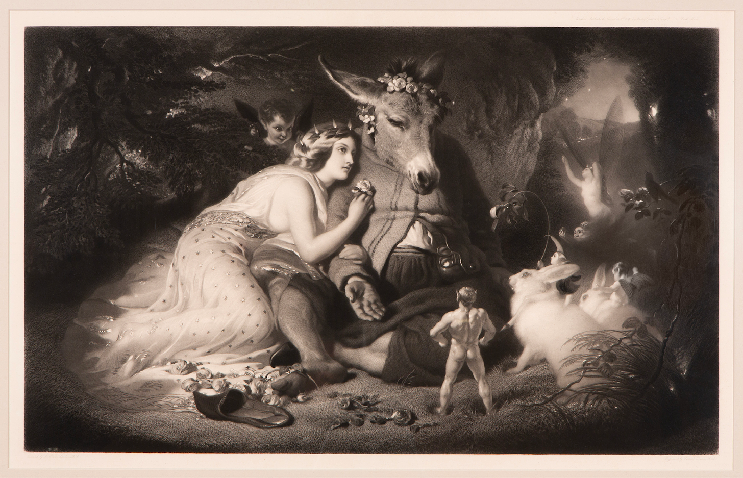 Picture of Titania and Bottom from Midsummer Night's Dream