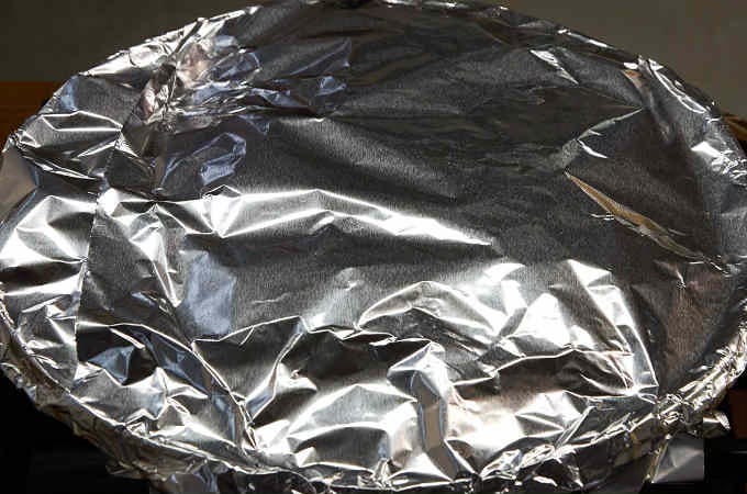 foil covered pan
