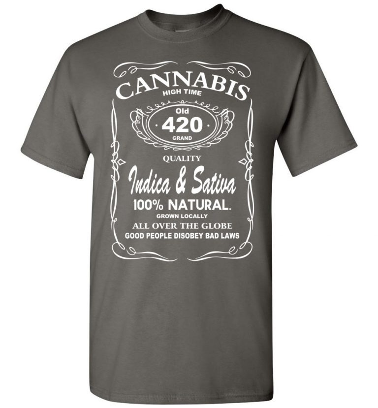 Cannabis Label T-shirt - Weed Stylez Co.