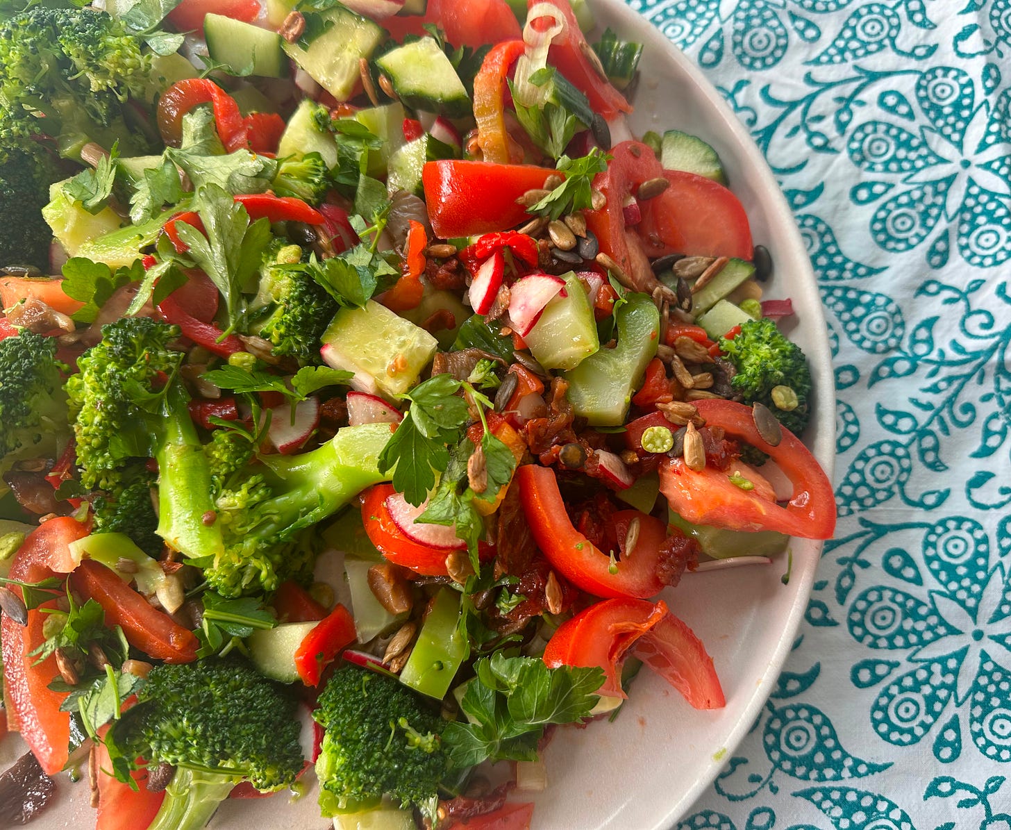 Broccoli & Shiitake Mushroom Salad-photo by Mel Norman