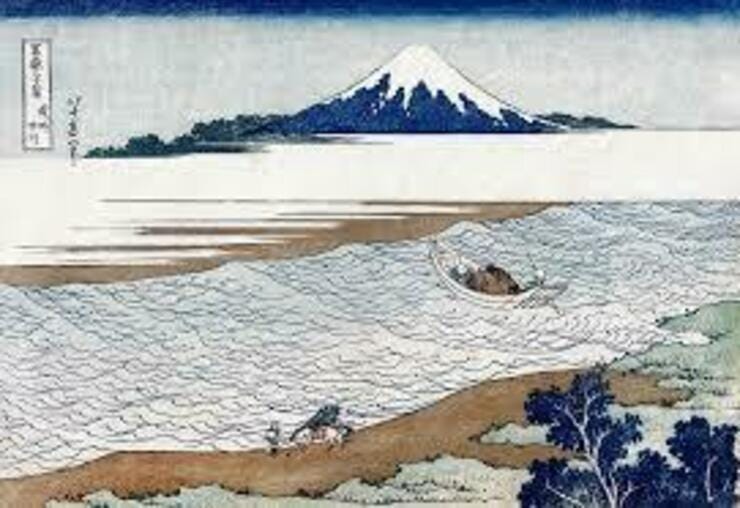 Katsushika Hokusai, a view of Mount Fuji