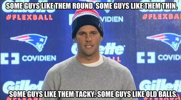 tom brady talking deflategate bare balls backing for bill belichick 2015