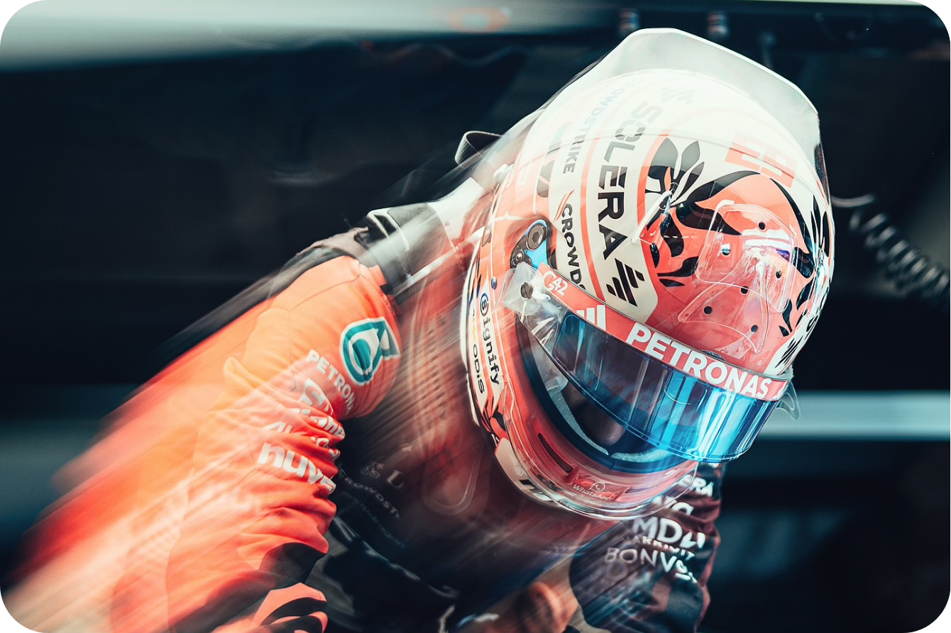 F1, Formula One, Miami Grand Prix, Content Creators, Influencer Marketing, Sports Marketing, Lewis Hamilton, Motorsport, George Russell, Mercedes,McLaren