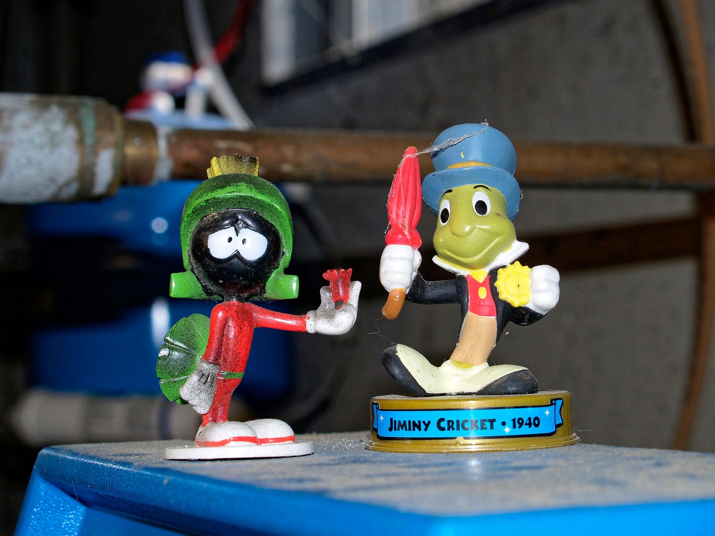 Marvin Martian and Jiminy Cricket