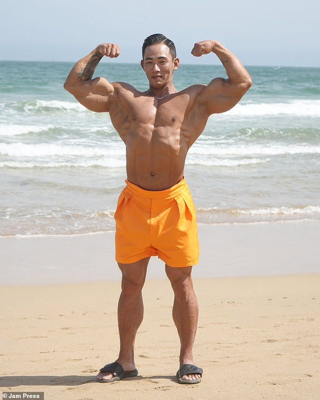 Kim Woong Seo (pictured) was well-known for creating fitness-related content and had 122,000 subscribers on YouTube , as well as over 40,000 followers on Instagram