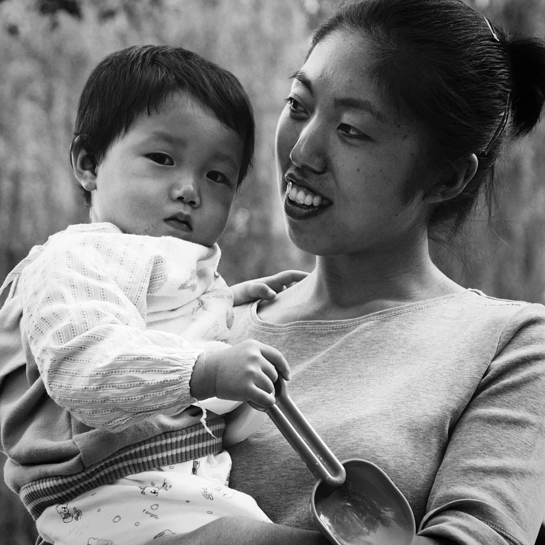 Mother and child, Beijing.