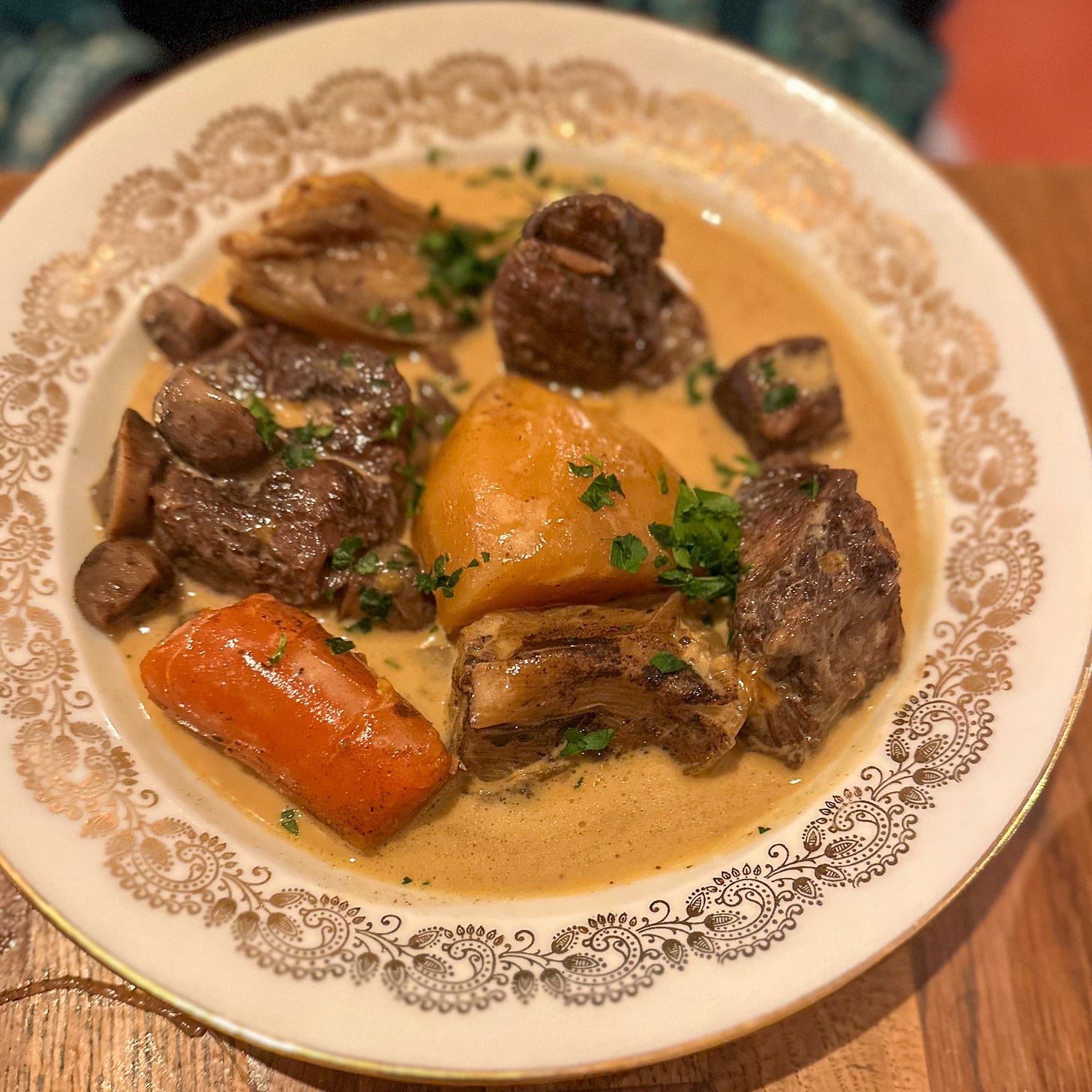 Blanquette de veau at Attabler bistro in Paris