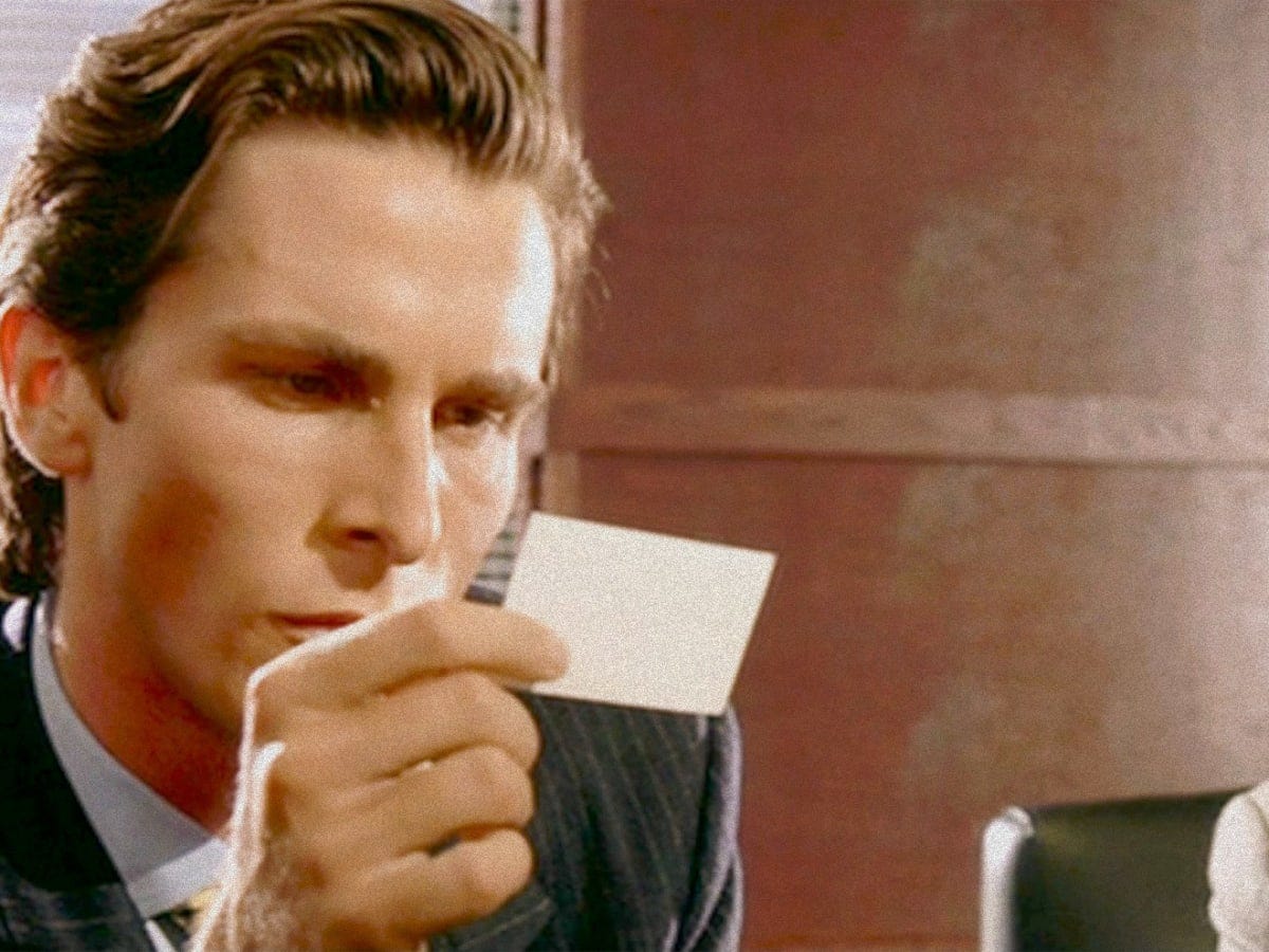 American Psycho' Director Anatomizes Iconic Business Card Scene - Airows