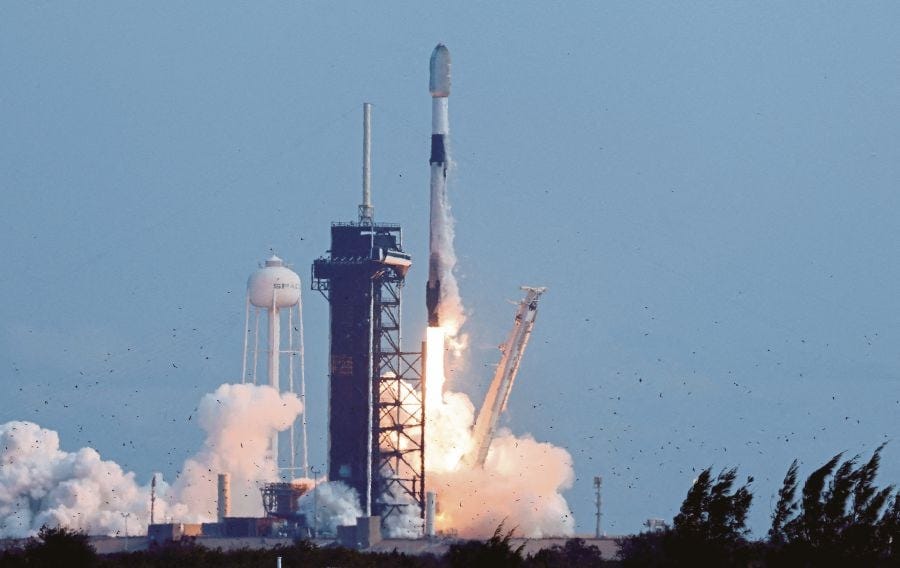 A SpaceX Falcon 9 rocket lifting off from Kennedy Space Center, with a payload of Starlink satellites, in Cape Canaveral, Florida, the US, on Jan 8. Collaboration with global space entities can lead to projects that address development issues. REUTERS PIC A SpaceX Falcon 9 rocket lifting off from Kennedy Space Center, with a payload of Starlink satellites, in Cape Canaveral, Florida, the US, on Jan 8. Collaboration with global space entities can lead to projects that address development issues. REUTERS PIC