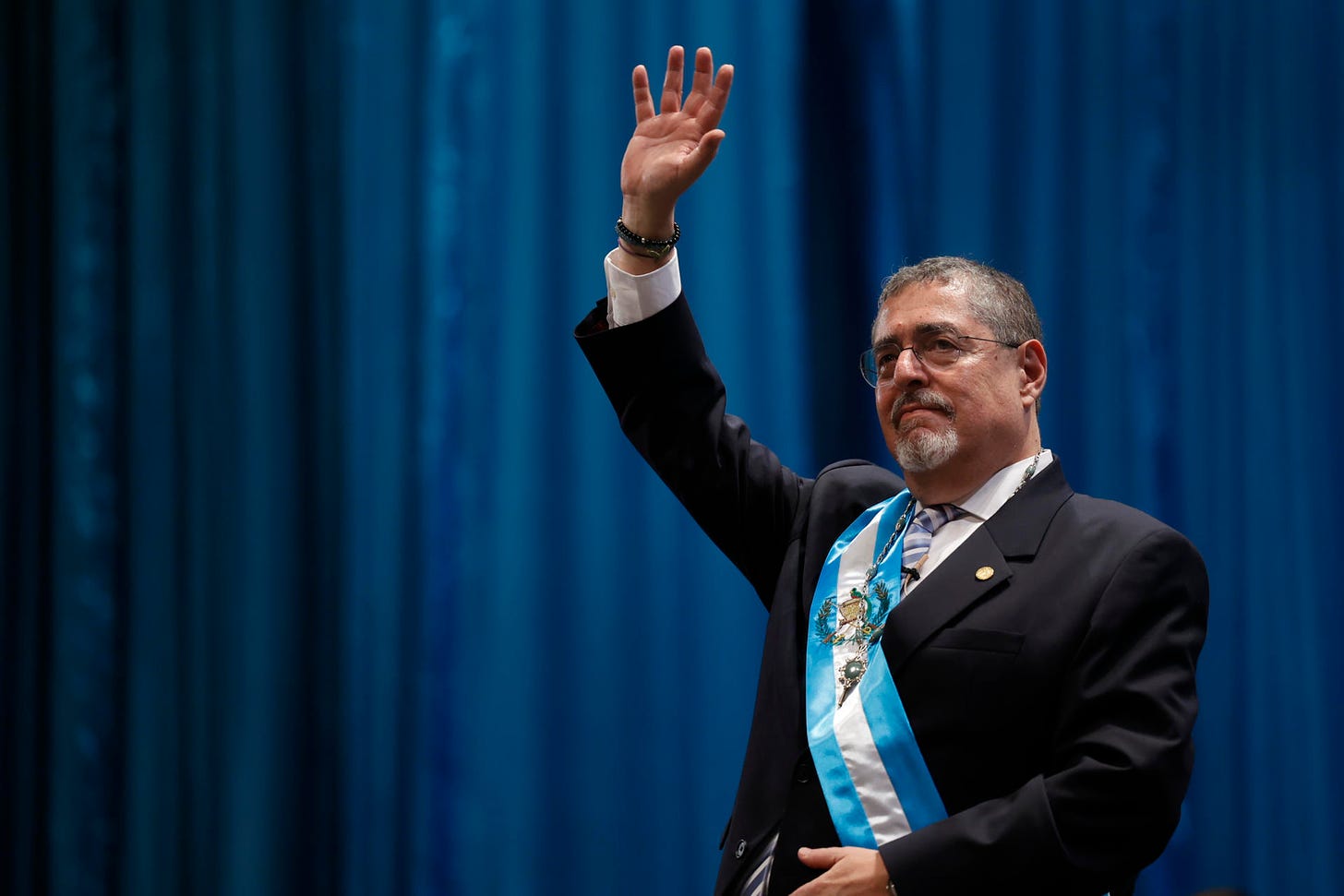 Le nouveau président du Guatemala, Bernardo Arévalo, lors de son investiture le 15 janvier 2024. Photo : EFE/David Toro