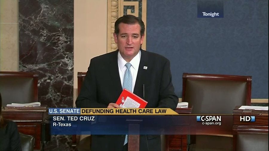 Senator Cruz Reads [Green Eggs and Ham] on Senate Floor | C-SPAN.org