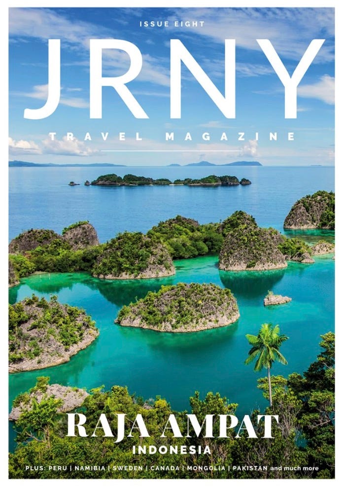 The most recent edition of JRNY Travel Magazine