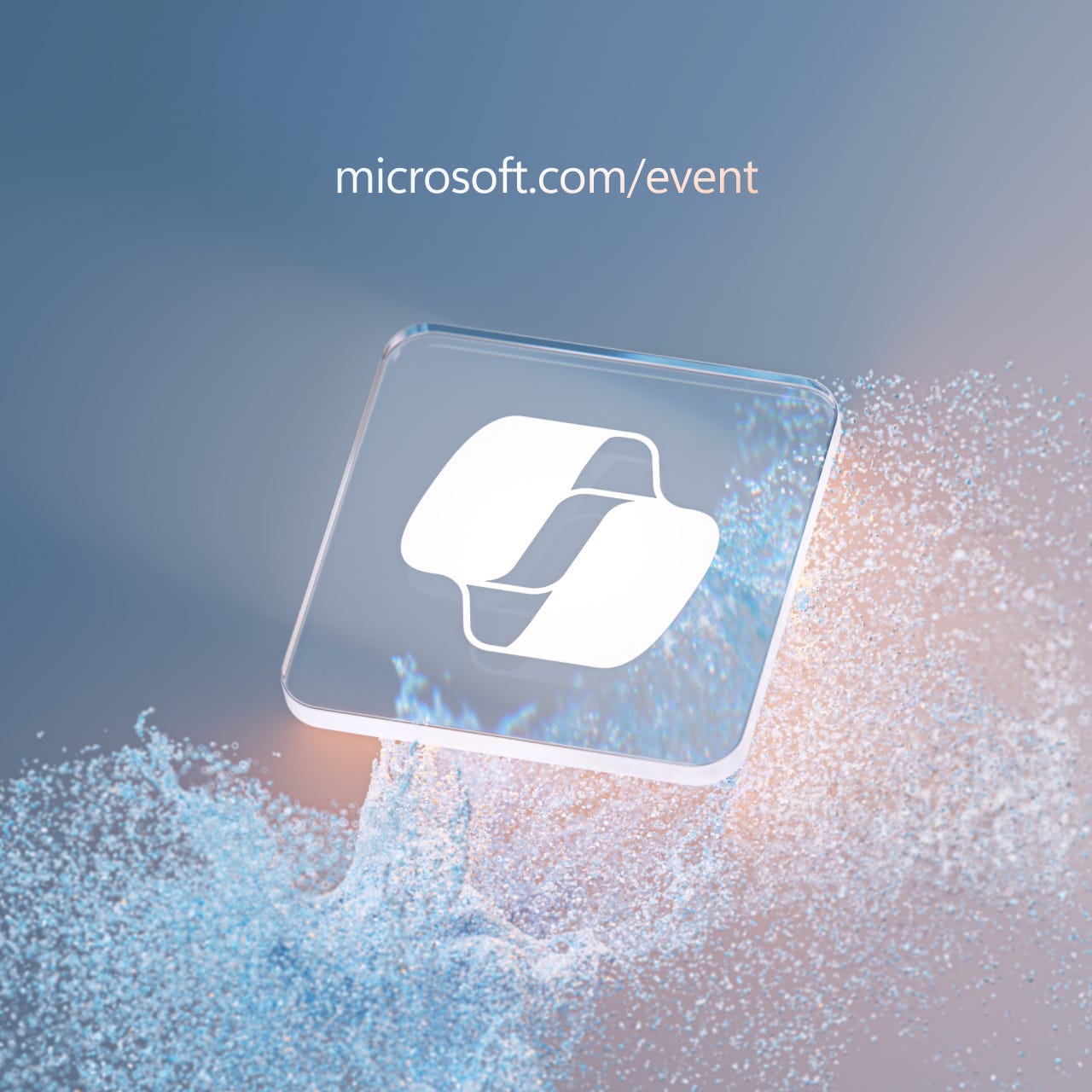 Save the Date image for 5/20 with link microsoft.com/event