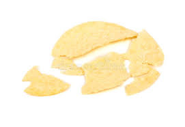 Broken potato chip stock image. Image ...