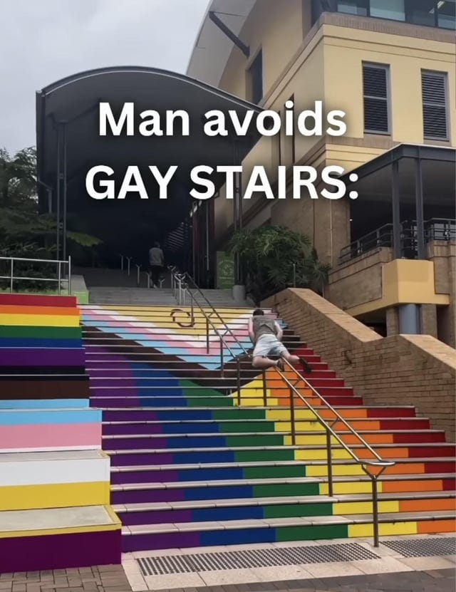 r/comedyheaven - GAY STAIRS