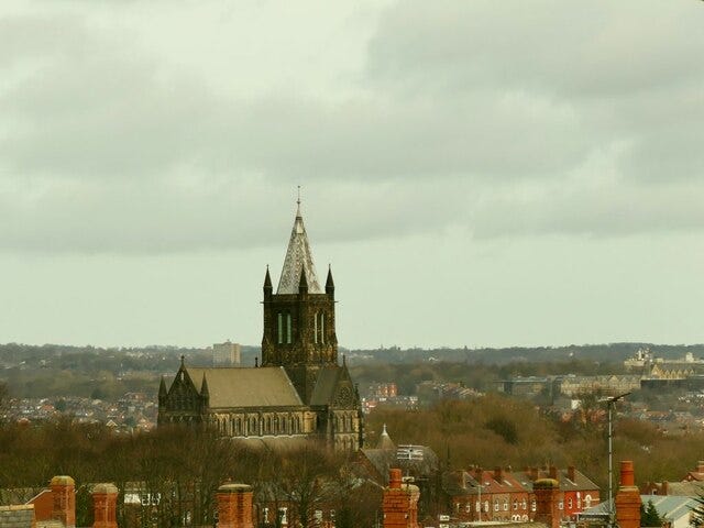 St Bartholomew's church, Armley, from a... © Stephen Craven cc-by-sa/2.0 ::  Geograph Britain and Ireland