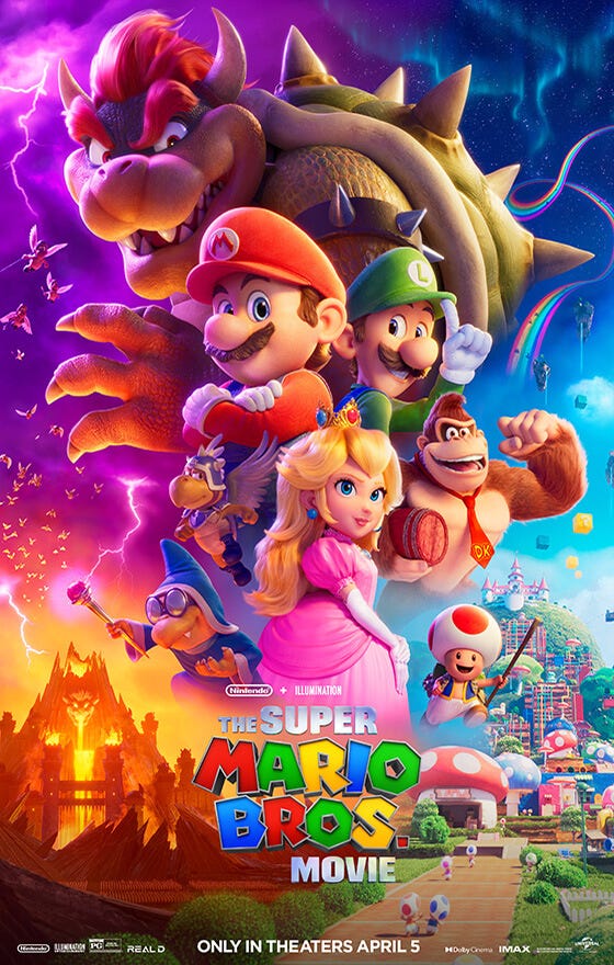 The Super Mario Bros. Movie Poster. In Theaters Now