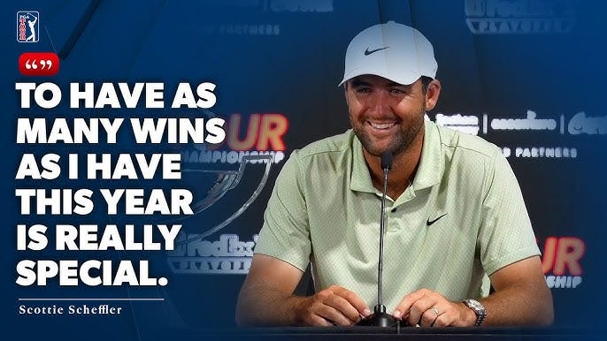 Scottie Scheffler’s news conference after winning FedExCup and TOUR  Championship