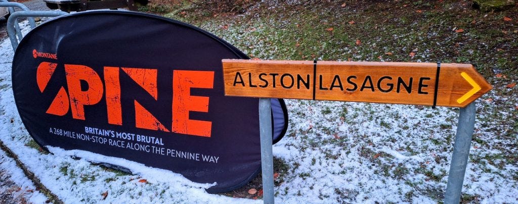 Alston checkpoint's famous lasagne sign