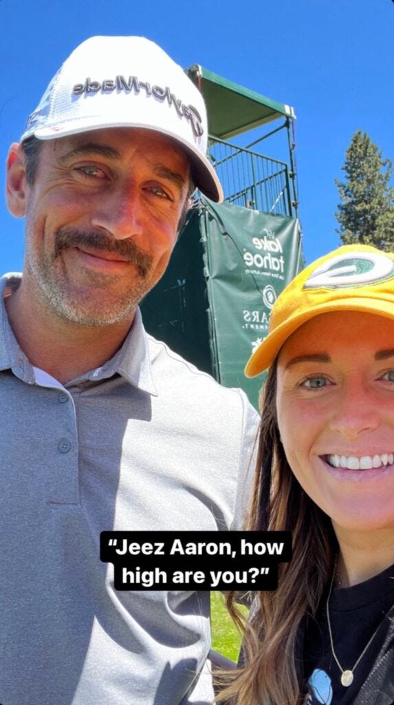 Photos Surface Online Of Aaron Rodgers Looking High AF At Celebrity Golf  Tournament (PICS)