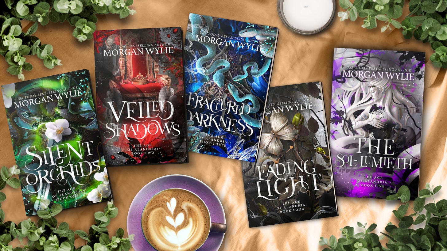 picture of the five books of The Age of Alandria series