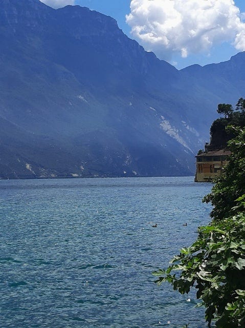 Riva del Garda lake-and-mountain view