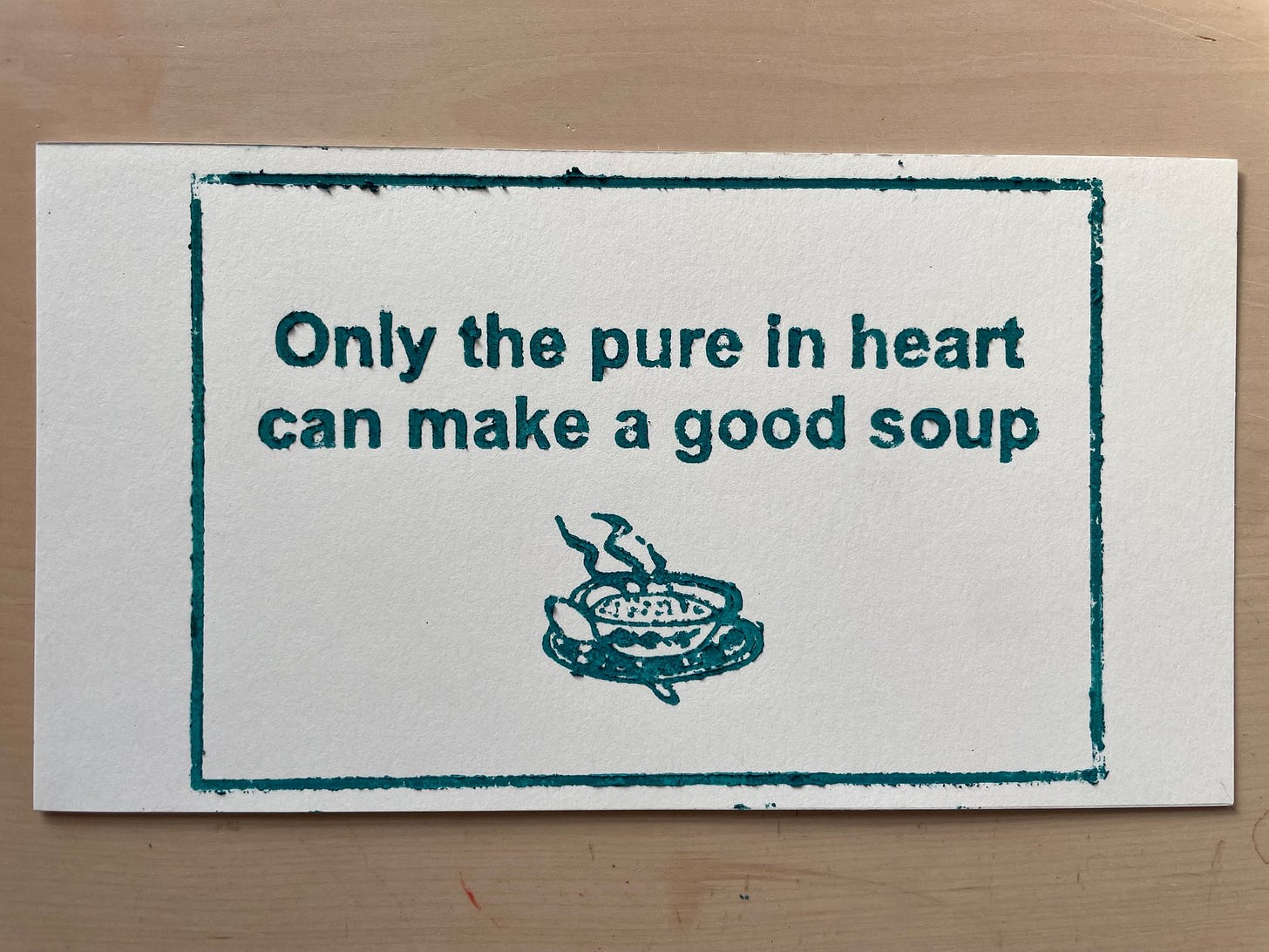 Good Soup - Block Print