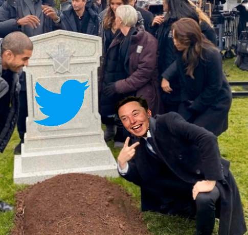 Los memes sobre la muerte de Twitter no se hicieron esperar tras la extraña decisión de Elon Musk de limitar temporalmente la lectura de tweets.