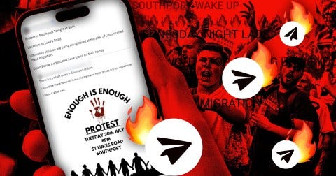 Inside the Telegram groups stoking violence across the UK | UK News | Metro  News