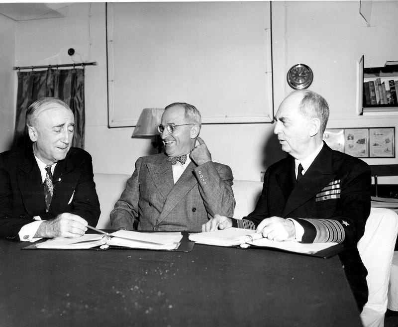 President Truman with Byrnes and Leahy | Harry S. Truman