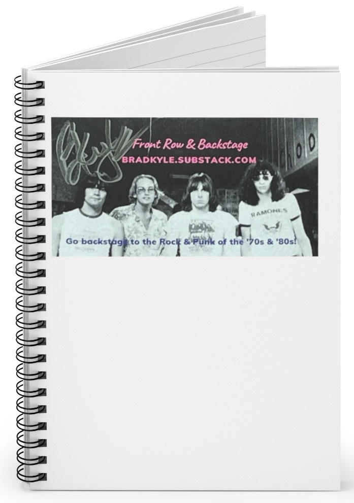 Retro Rock Backstage Spiral Notebook - Perfect for Music Lovers product thumbnail image