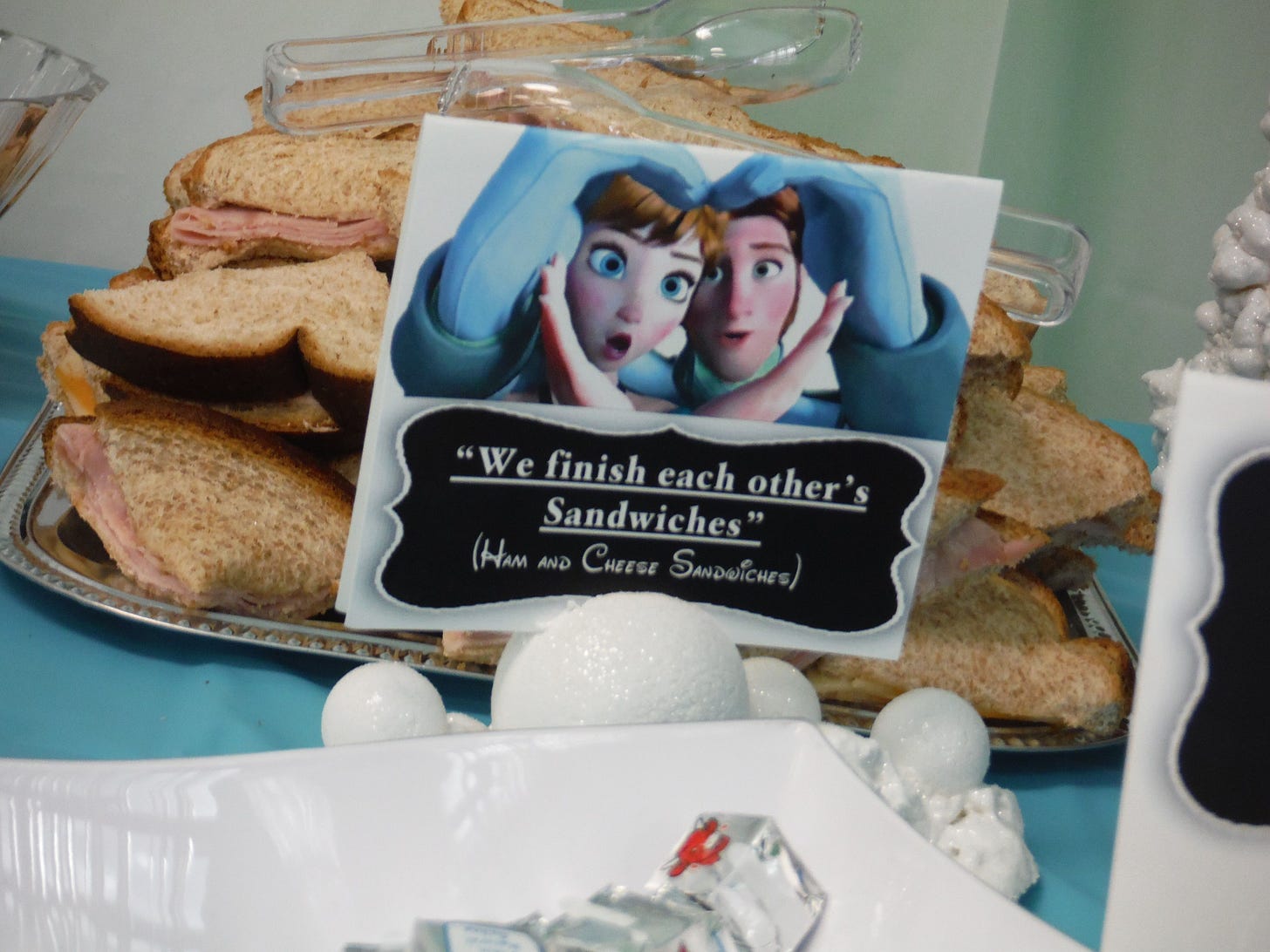 Sandwiches with anna/hans label | Frozen party, Takeout ...