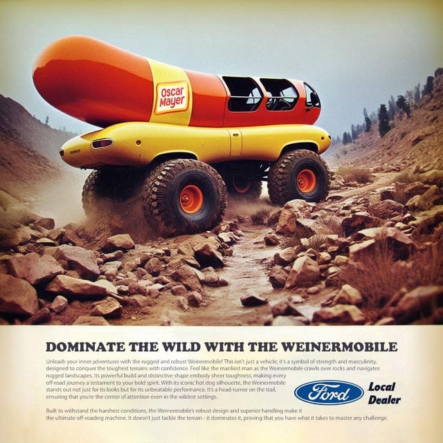 r/weirddalle - Where will your weenie take you? (Bing + SD1.5 + PS + GPT)