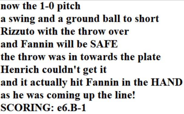 Diamond Mind Baesball Play By Play