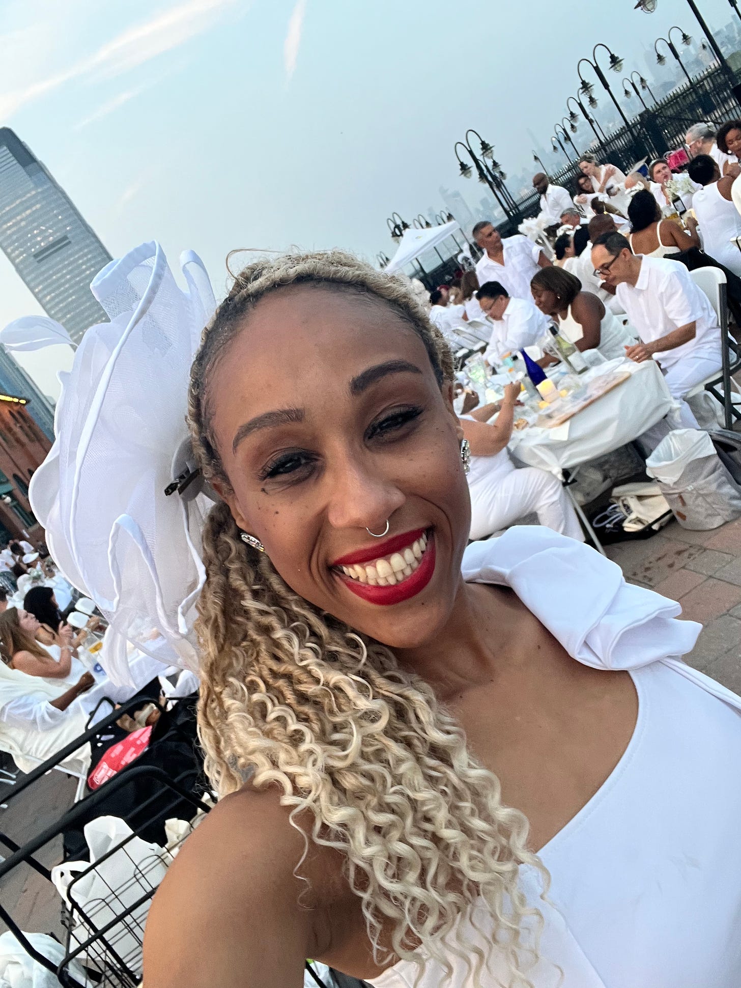 Vibe with Steph at Diner en Blanc