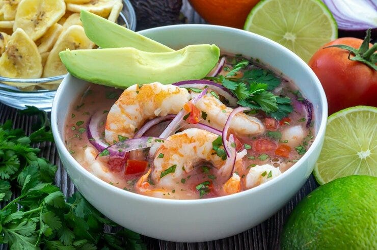 Ceviche de camarón