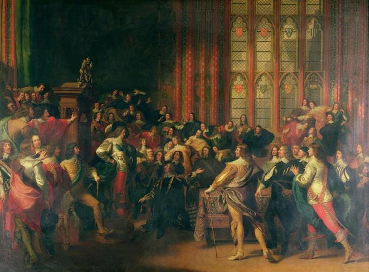 Charles I Demanding the Five Members in the House of Commons in 1642, 1785 - John Singleton Copley